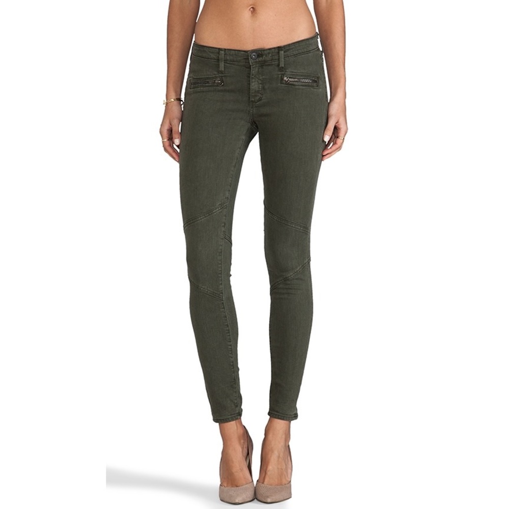 AG Adriano Goldschmied - Moto Legging - 26 - Olive